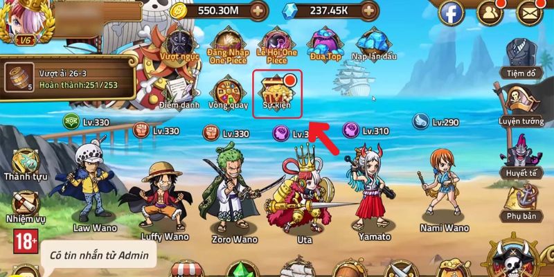 Vào Gemwin nhận mã GiftCode Huyền Thoại Hải Tặc mới nhất 2024